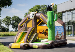 Buy inflatable slide combo cowboy bounce house for kids. Inflatable bounce houses with slide for sale at JB Inflatables America