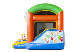Order mini inflatable with slide party bounce house with slide for children. Buy inflatable bounce houses online at JB Inflatables America