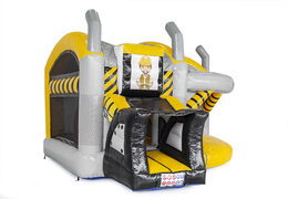 Buy medium inflatable heavy duty bounce house with slide for kids. Order inflatable bounce houses online at JB Inflatables America