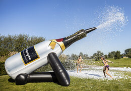 Order Bubble Cannon champagne with foam explosion for kneading. Buy bounce houses online at JB Inflatables America