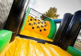 Climbing high obstacles on bouncy castle