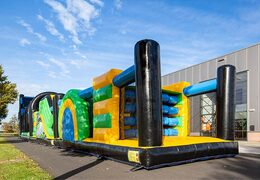 Hurdles and obstacles on bouncy castle