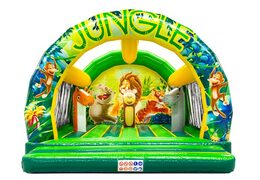 Jumpdome Jungle bounce house with animals, now available to order.