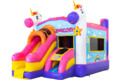 Bounce house Unicorn style with slide