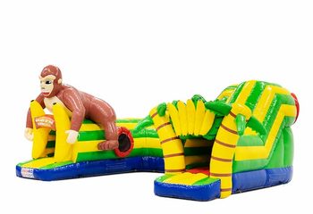 Opblaasbaar play fun kruiptunnel springkussen kopen in thema gorilla voor kinderen. Bestel springkussens online bij JB Inflatables Nederland 