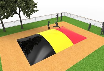 Inflatable springberg in vlag België kopen voor kinderen. Bestel opblaasbare airmountain nu online bij JB Inflatables Nederland