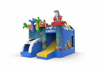 klein springkussen seaworld thema voor kinderen bestellen