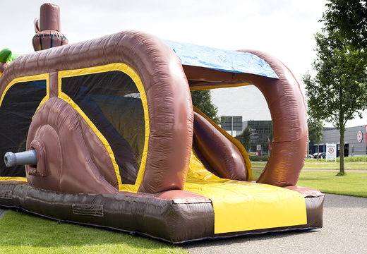 Buy inflatable 8 meter obstacle course with pirate themed 3D objects for kids. Order inflatable obstacle courses now online at JB Inflatables America