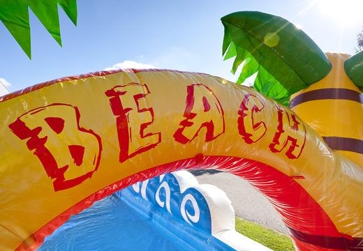 Get your inflatable 18m long belly slide in theme beach for kids online. Order inflatable slides now at JB Inflatables America