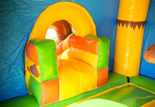 Buy inflatable multifun bounce house with roof in giraffe theme for children at JB Inflatables America. Order bounce houses online at JB Inflatables America
