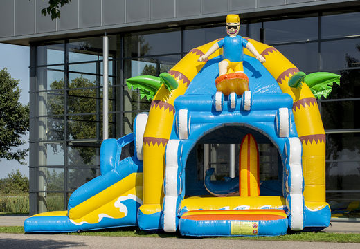 Order multifun super beach bounce house with slide for kids. Buy inflatable bounce houses online at JB Inflatables America