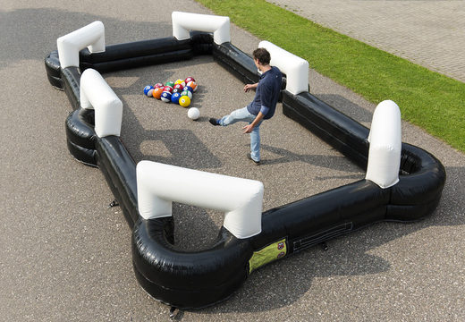 Buy inflatable soccer billiards for both young and old. Order inflatable soccer billiards now online at JB Inflatables America