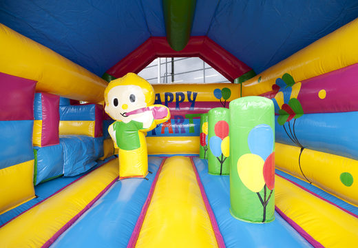 Order an inflatable multifun bounce house with roof in party for kids with 3D object at the top at JB Inflatables America. Buy inflatable bounce houses online at JB Inflatables America