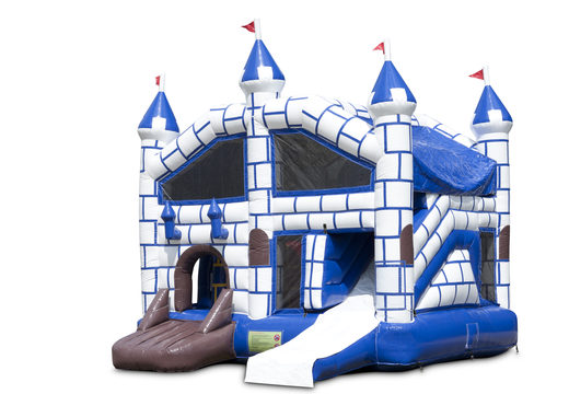 Buy inflatable indoor multiplay bounce house with slide in theme castle for children. Order inflatable bounce houses online at JB Inflatables America