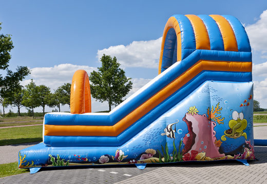 Buy oceanworld themed inflatable slide for kids. Order inflatable slides now online at JB Inflatables America
