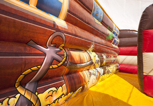 Order a slide with the theme Pirates world with 3D obstacles for kids. Buy inflatable slides now online at JB Inflatables America
