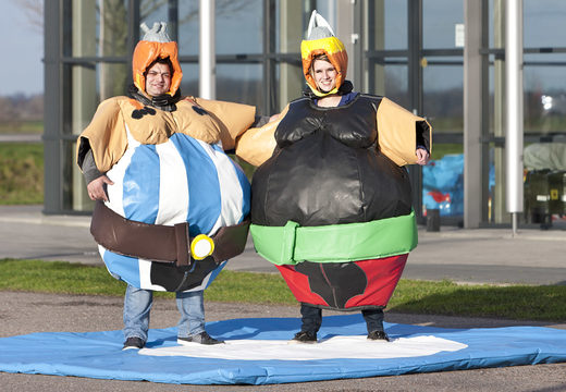Order inflatable sumo Asterix & Obelix suits for both young and old. Buy inflatable sumo suits online at JB Inflatables America