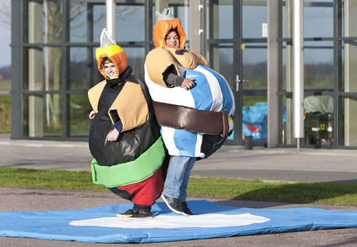 Order inflatable sumo Asterix & Obelix suits for both young and old. Buy inflatable sumo suits online at JB Inflatables America