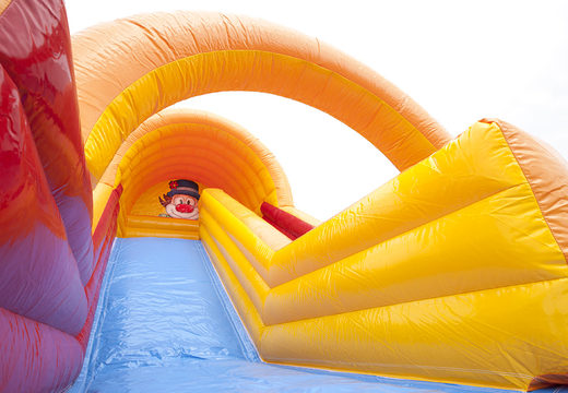 Order an inflatable slide with a clown theme online for your kids. Buy inflatable slides now online at JB Inflatables America