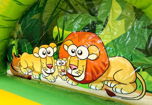Get your inflatable jungle slide for kids online. Order inflatable slides now at JB Inflatables America
