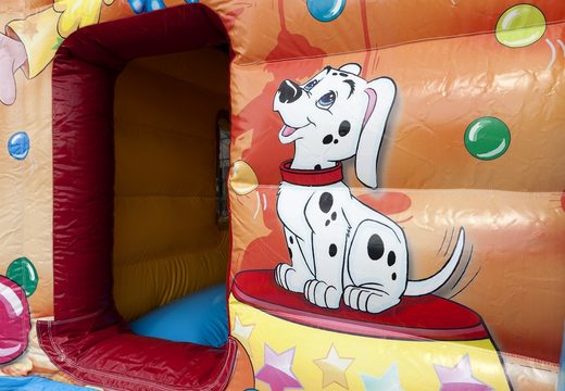 Buy a clown inflatable indoor maxi multifun bounce house for children. Order bounce houses online at JB Inflatables America