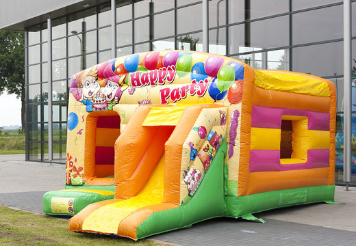 Order inflatable indoor maxi multifun bounce house in party theme with slide for children. Buy bouncy castle bounce houses online at JB Inflatables America