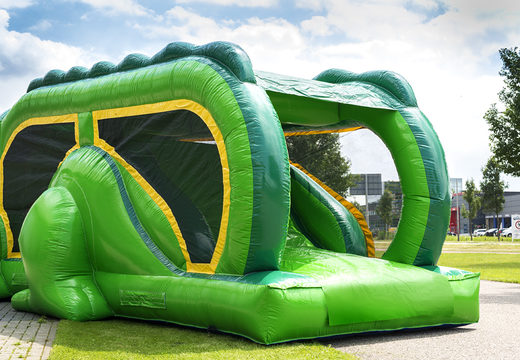 Buy small run crocodile 8m inflatable obstacle course for kids. Order inflatable obstacle courses now online at JB Inflatables America