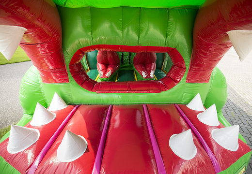 Buy Inflatable 8m Crocodile Obstacle Course with 3D Objects for Kids. Order inflatable obstacle courses now online at JB Inflatables America