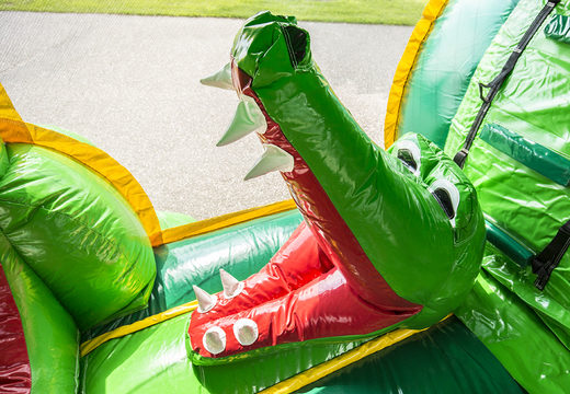 Buy inflatable 8 meter crocodile themed obstacle course for kids. Order inflatable obstacle courses now online at JB Inflatables America