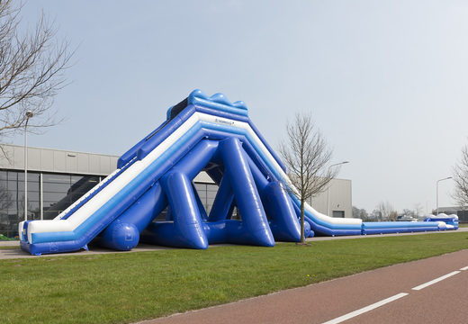 Get your 11 meter high and 53 meter long monster slide with a double staircase for children. Order inflatable slides now online at JB Inflatables America
