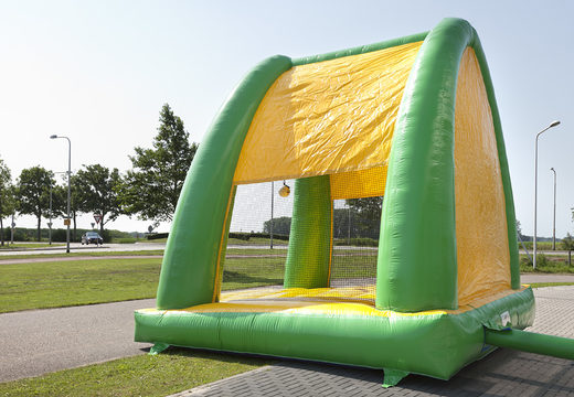 Buy a unique soccer kick arena attraction, suitable for young and old, large and small. Order inflatable soccer kick arena attraction now online at JB Inflatables America
