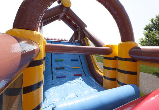 Order inflatable unique 17 meter wide obstacle course in pirate theme for kids. Order inflatable obstacle courses now online at JB Inflatables America