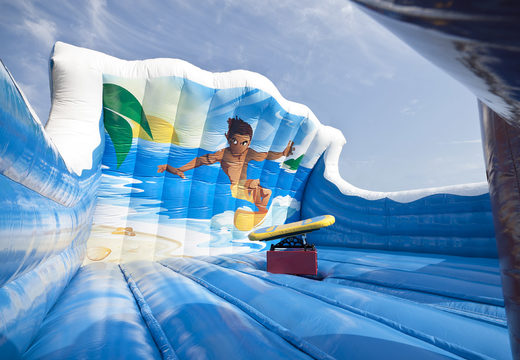Order Rodeo Valmat in surf theme for both old and young. Buy an inflatable fall mat now online at JB Inflatables America