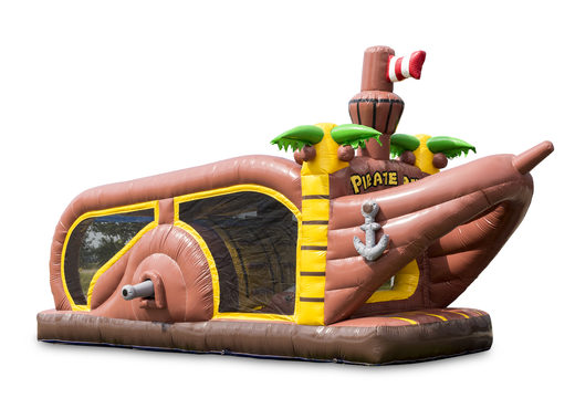 Small run pirate 8m inflatable obstacle course for kids. Buy inflatable obstacle courses online now at JB Inflatables America
