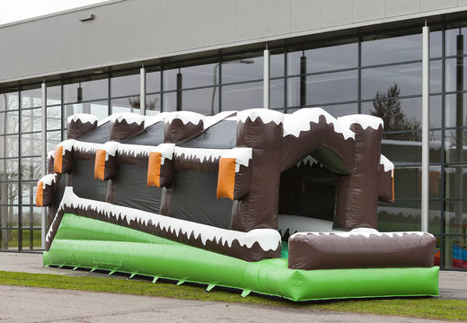 Inflatable roller track in winter theme for both young and old. Buy inflatable winter attractions online now at JB Inflatables America