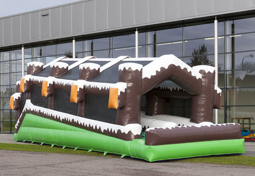 Order inflatable double roller track in winter theme for both young and old. Buy inflatable winter attractions online now at JB Inflatables America