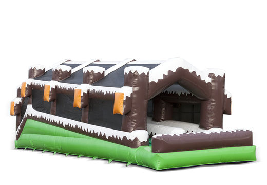 Roller track double inflatable in winter theme for both young and old. Order inflatable winter attractions now online at JB Inflatables America