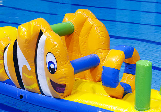 Order long inflatable fish run assault course with fun 3D obstacles for both young and old. Buy inflatable obstacle courses online now at JB Inflatables America