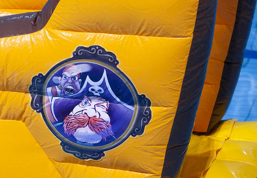 Order an inflatable ship in a pirate theme for both young and old. Buy inflatable water attractions online now at JB Inflatables America