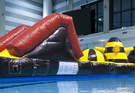 Order an inflatable adventure run pool with challenging obstacle objects for both young and old. Buy inflatable pool games now online at JB Inflatables America