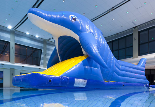 Order unique inflatable Obstacle Run in dolphin theme with challenging obstacle objects for both young and old. Buy inflatable water attractions online now at JB Inflatables America
