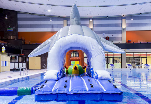 Inflatable slide in dolphin theme for both young and old. Buy inflatable pool games now online at JB Inflatables America