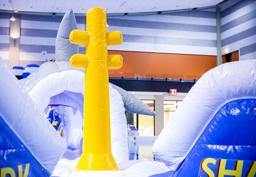 Buy a unique inflatable hair run obstacle course in a unique design with funny 3D objects and no less than 2 slides for both young and old. Order inflatable pool games now online at JB Inflatables America