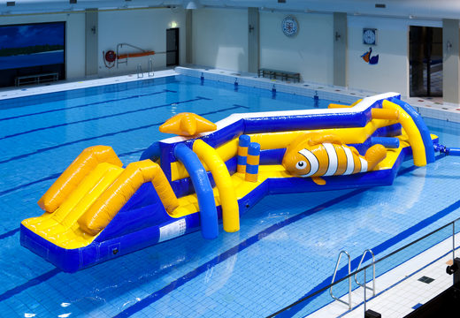 Order a double Zig Zag Zee obstacle course for both young and old. Buy inflatable pool obstacle courses online now at JB Inflatables America