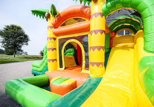 Order mini inflatable jungle bounce house with slide for children. Buy inflatable bounce houses online at JB Inflatables America