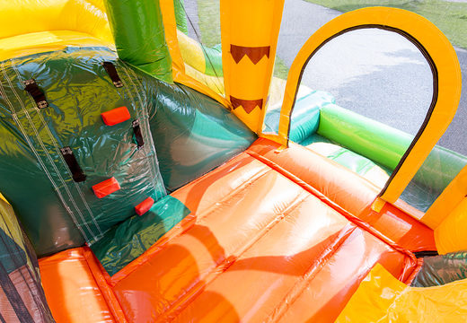 Order Jumpy Fun Jungle bounce house with a slide for children. Buy inflatable bounce houses online at JB Inflatables America