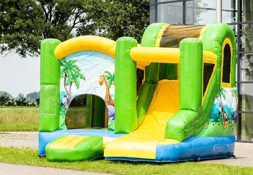 Buy jumpy jungle bouncy castle for children. Order inflatable bouncy castles online at JB Inflatables America