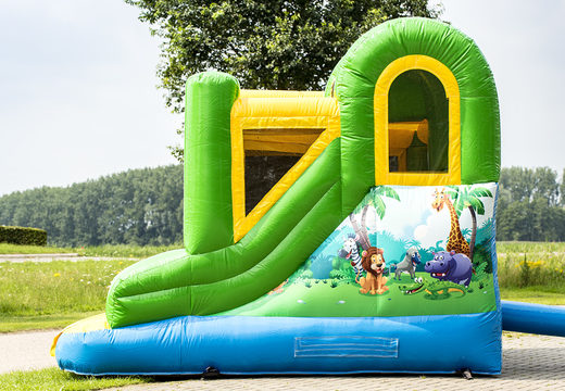 Order Jumpy Happy jungle bounce house for children. Buy inflatable bounce houses online at JB Inflatables America