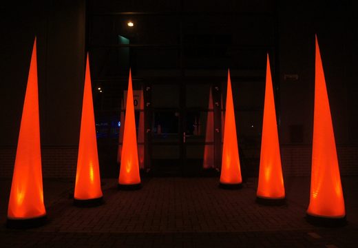 Order 2.5m high light pillars in cone shape directly online at JB Inflatables America. Buy stylish and easy inflatable cone light pillars for any event