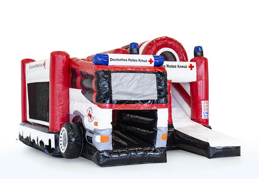 Custom bounce houses Red Cross Multiplay are perfect for any event. Order custom-made bounce houses at JB Promotions America